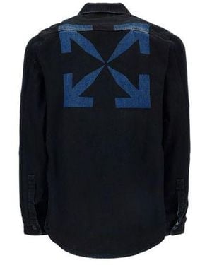 Off-White c/o Virgil Abloh Arrows Arrow Pattern Denim Shirt Ordinary Version - Blue