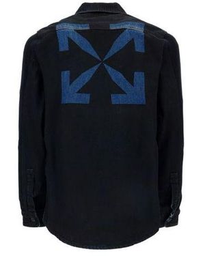 Off-White c/o Virgil Abloh Arrows Arrow Pattern Denim Shirt Ordinary Version - Blue