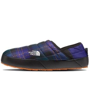 The North Face Thermoball Traction Mule V 'Ponderosa Greenmedium Icon Plaid Print Lapis' - Blue