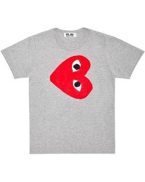 COMME DES GARÇONS PLAY (Wmns) Side Logo Tee - Grey