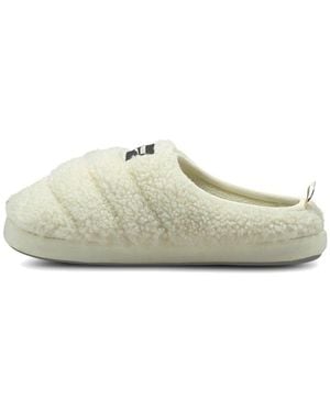 PUMA Scuff Sherpa Slippers 'Whisper' - White