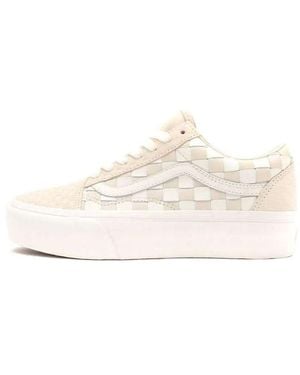 Vans Old Skool Platform 'Woven - White