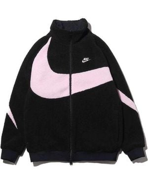 Nike Big Swoosh Polar Fleece Jacket - Black