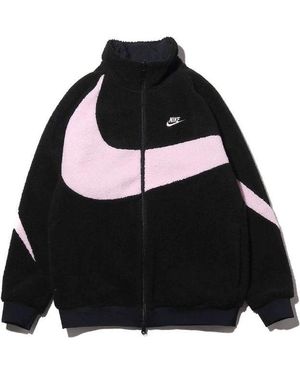 Nike Big Swoosh Polar Fleece Jacket - Black