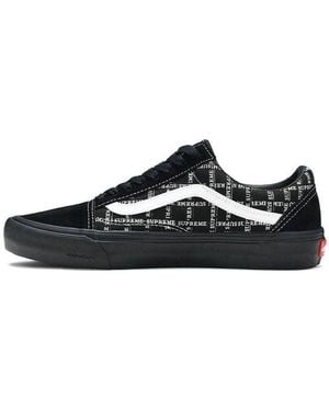 Vans Supreme X Old Skool Pro 'Logo Pattern - Black
