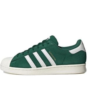 adidas Originals Superstar Shoes 'Dark Metallic' - Green
