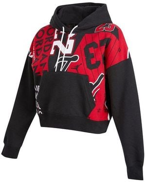 Nike (Wmns) Fleece Allover Printed Hoodie - Red