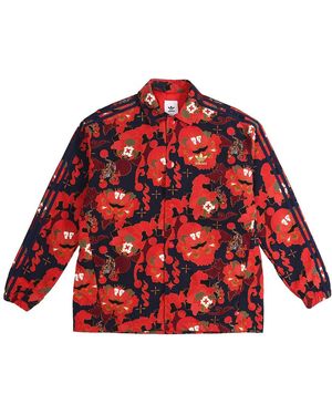 adidas Lny Coach Jacket Collegiate Scarlet Metallic - Red