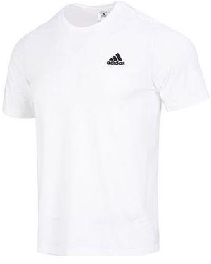 adidas Essentials Single Jersey Embroidered Tee - White