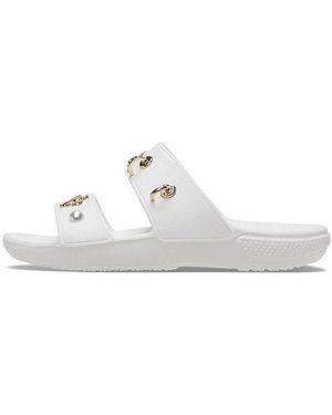 Crocs™ (Wmns) Soft Sole Cozy Outdoor Flat Heel Sports Slippers - White