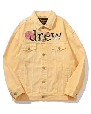Drew House Floral Trucker Jacket 'Washed Tangerine' - Metallic