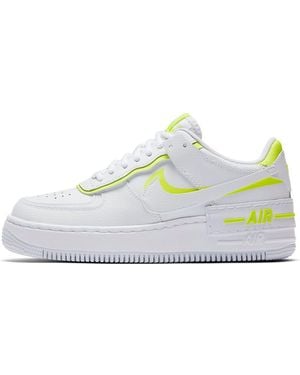 Nike (Wmns) Air Force 1 Shadow 'Volt' - White