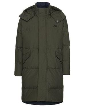 New Balance Reversible Long Puffer Jacket - Green