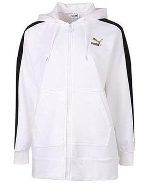 PUMA (Wmns) Full-Zip Sleeve Striped Jacket - White