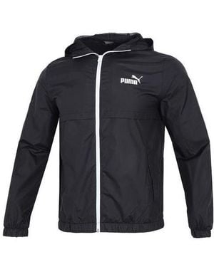 PUMA Ess Solid Windbreaker Logo - Blue