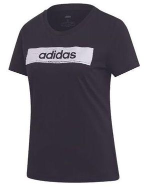 adidas (Wmns) Training Round Neck Pullover Short Sleeve - Blue