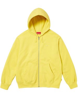 Supreme Small Box Zip Up Hooded Sweatshirt - Yellow