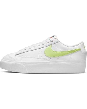 Nike (Wmns) Blazer Low Platform Light Lemon Twist' - White