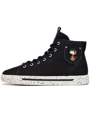 Anta (Wmns) X Snoopy High Top - Black