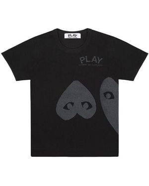 COMME DES GARÇONS PLAY Three Hearts T-Shirt - Black