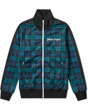 Palm Angels Watch Tartan Track Jacket - Green