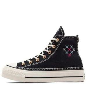 Converse (Wmns) Chuck Taylor All Star Lift Crafted Stitching Platform - Blue