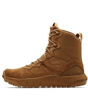 Under Armour Micro G Valsetz Leather Tactical Boots - Brown