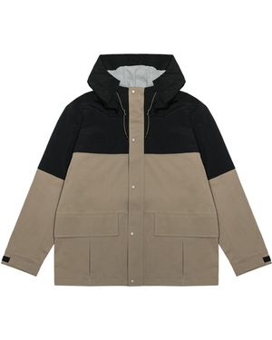 New Balance Detachable Hooded Two-In-One Woven Solid Jacket 'Khaki' - Natural