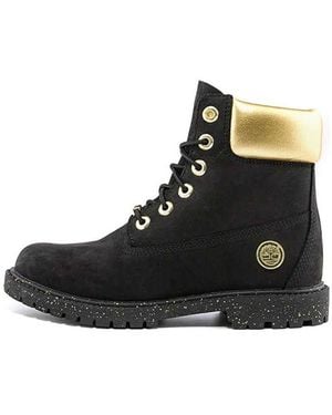 Timberland (Wmns) Heritage 6 Inch Waterproof Boots Nubuck With' - Black