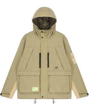 New Balance Multiple Pockets Woven Hooded Jacket - Green