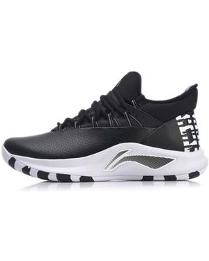 Li-ning 5 Shock Absorption Basketball Professional Shoe - Black