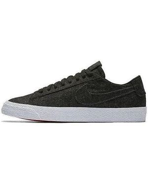 Nike Zoom Blazer Low Sb Canvas Deconstructed 'Anthracite' - Black