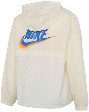 Nike (Wmns) Nsw Icon Clash Jacket Ss22 Athleisure Casual Sports Hooded Jacket Autumn - White