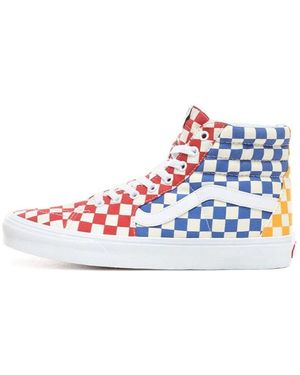 Vans Sk8-Hi Checkerboard' - Blue