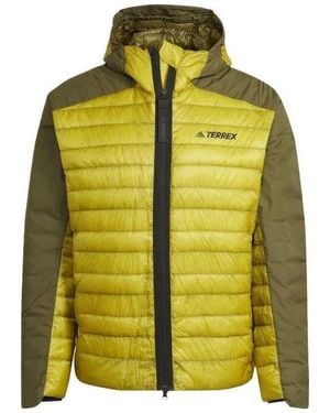 adidas Terrex Myshelter Down Hooded Jacket - Yellow