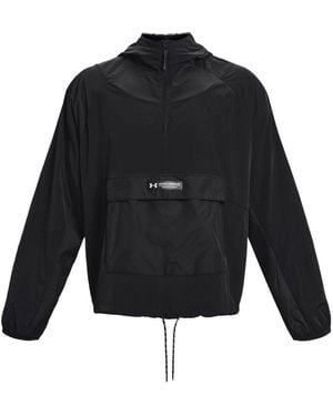 Under Armour Rush 1/2 Zip Waterproof Jacket - Black