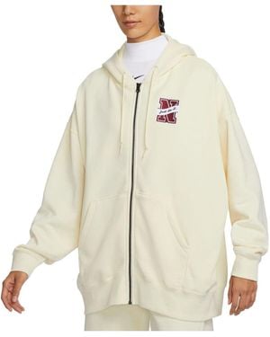 Nike (Wmns) Sportswear Essential Fleece Jacket - White
