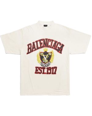 Balenciaga Est. 1917 Crest Logo T-Shirt - White
