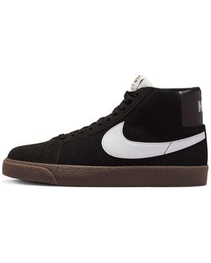 Nike Zoom Blazer Mid Sb Dark Gum' - Black