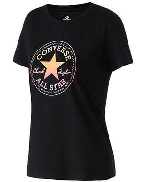 Converse (Wmns) Printing Sports Short Sleeve - Black