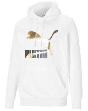 PUMA Classics Bronzing Logo Printing Sports - White