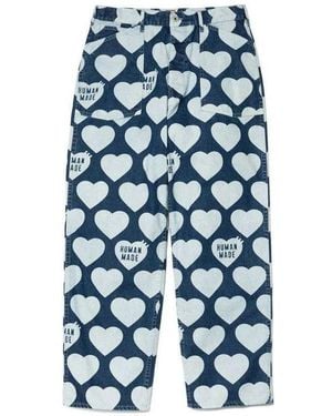 Human Made Heart Baggy Denim Trousers - Blue