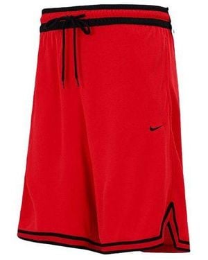 Nike Stripe Lacing Sports Shorts - Red