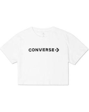 Converse (Wmns) Puff Wordmark T-Shirt - White