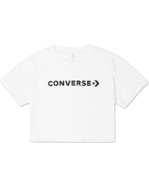Converse (Wmns) Puff Wordmark T-Shirt - White