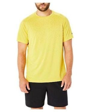 Asics Actibreeze Jacquard T-Shirt - Yellow