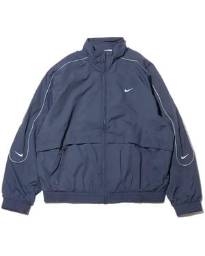 Nike Sportswear Solo Swoosh Woven Track Jacket - Blue