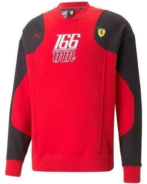 PUMA Scuderia Ferrari Statement Crew Neck Sweatshirt - Red