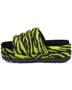 UGG (Wmns) Platform Maxi Slide 'Zebra Print Lime' - Green