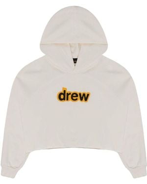 Drew House Secret Cropped Hoodie 'Off' - White